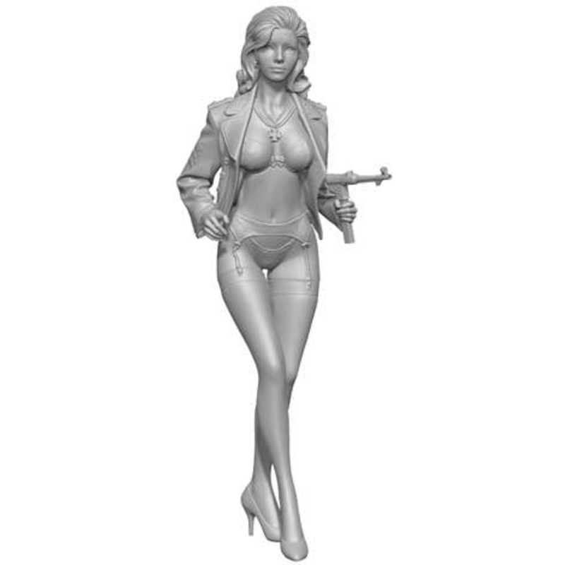 1/20 Linda Wearing an Officer's Uniform