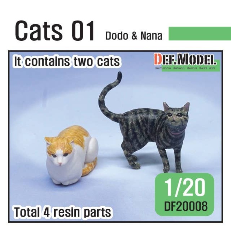 1/20 Resin Model Cats "Dodo & Nana"