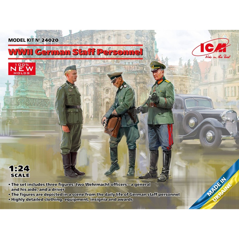 1/24 WWII German Staff Personnel