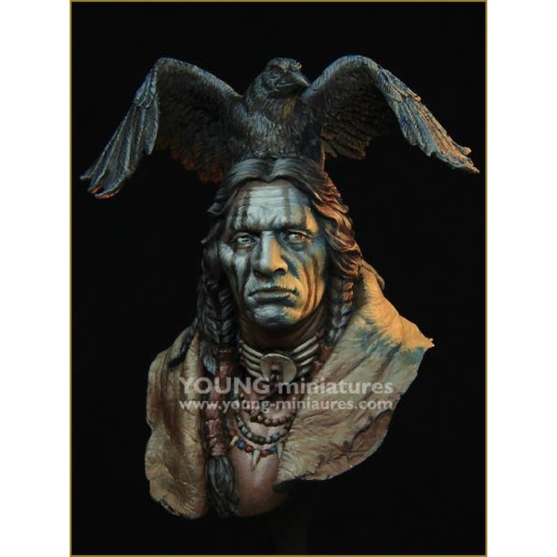 1/10 Rice Bust Raven Sorcerer A Mage with a Raven