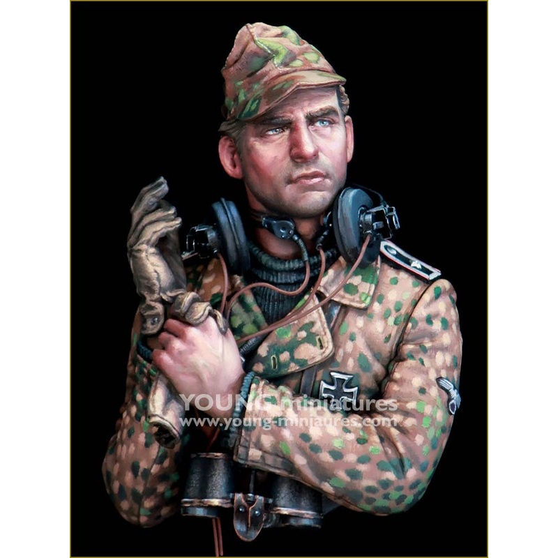 1/10 SS Panzer Officer WWII Bust