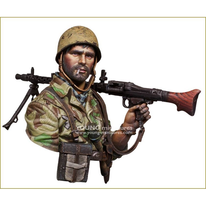 1/10 WW.II Fallschirmjager bust MG34