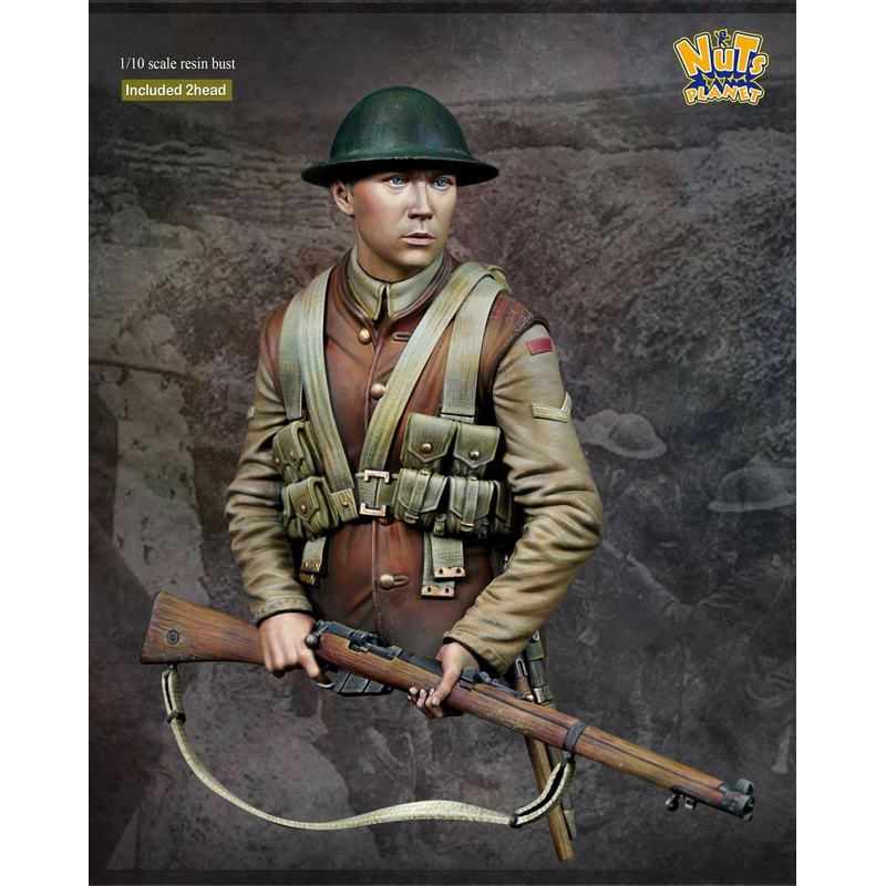 1/10 WWI British Army Infantry Last Man Standing Bust