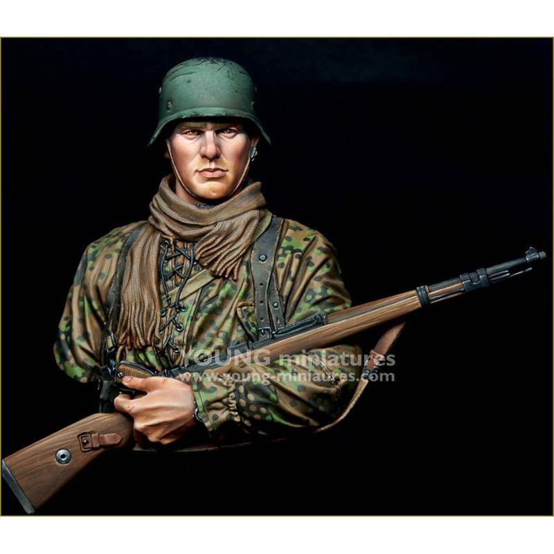 1/10 Young German Infantryman WWII Bust