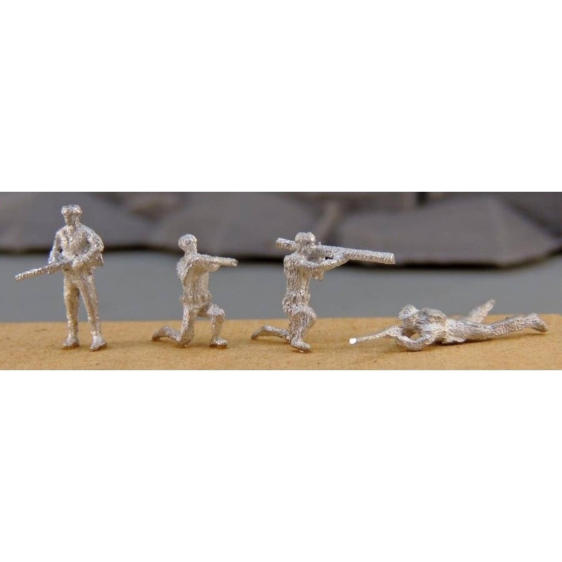 1/144 Soldier Set C Unpainted (4-Types 2pcs Each)
