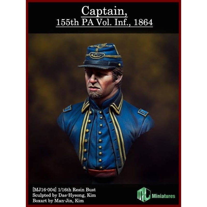 1/16 Captain, 155th PA Vol. Inf., 1864