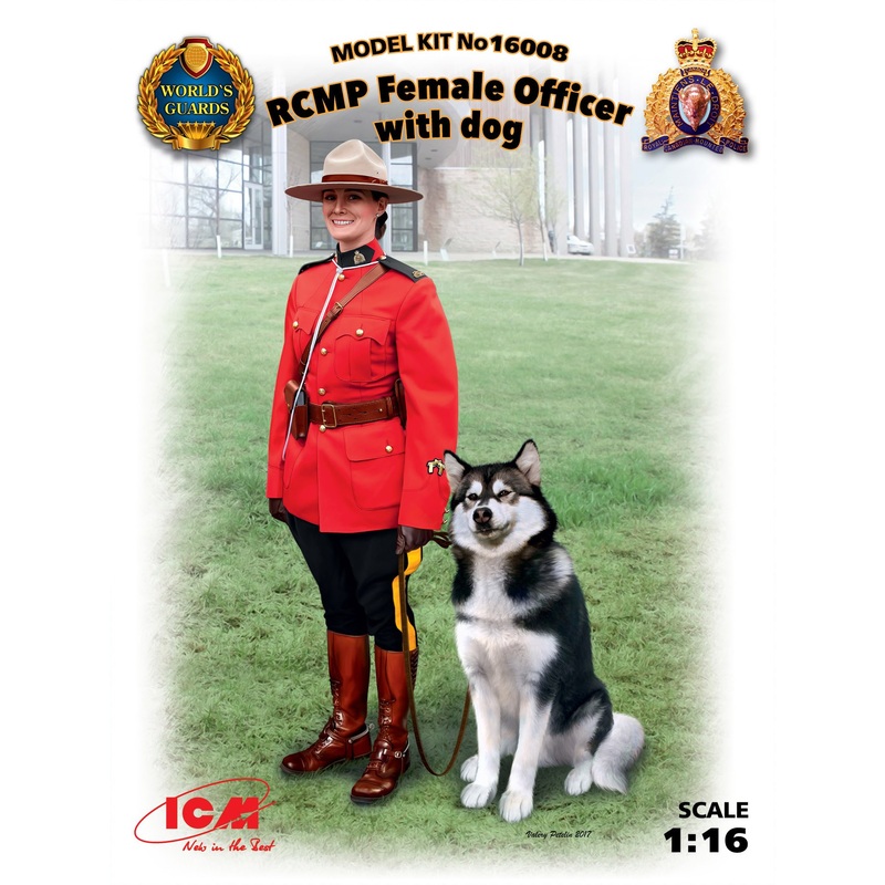1/16 RCMP Female Officer with Dog