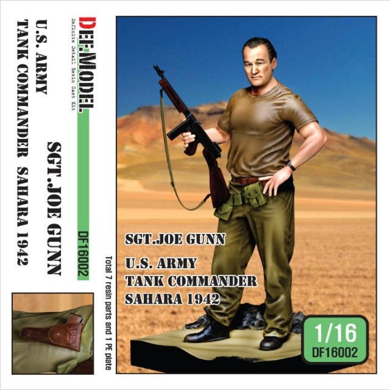 1/16 U.S. Army Tank Commander Sahara 1942 Sgt. Joe Gunn