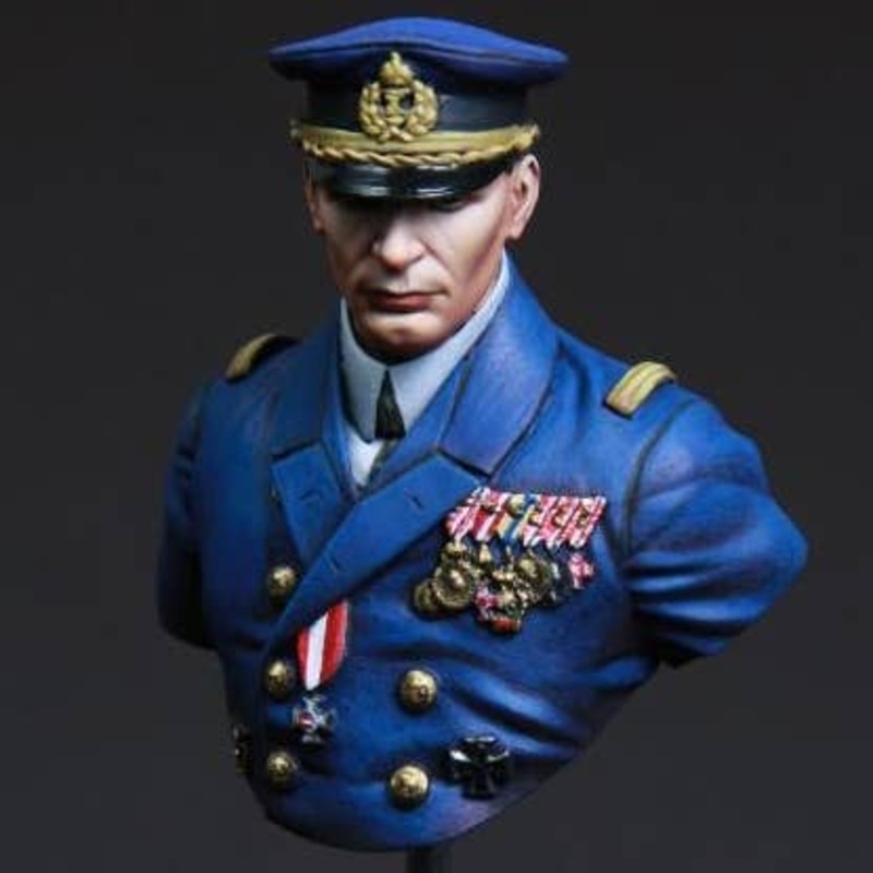 1/16 WW.I  Austro-Hungarian Imperial Navy Officer Gottfried Von Banfield Bust