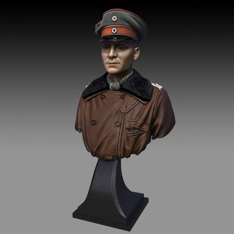 1/16 WW.I German Bust Shooting Down King Red Baron