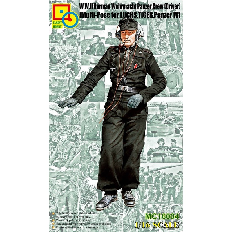 1/16 WWII German Wehrmacht Panzer Crew (Driver)