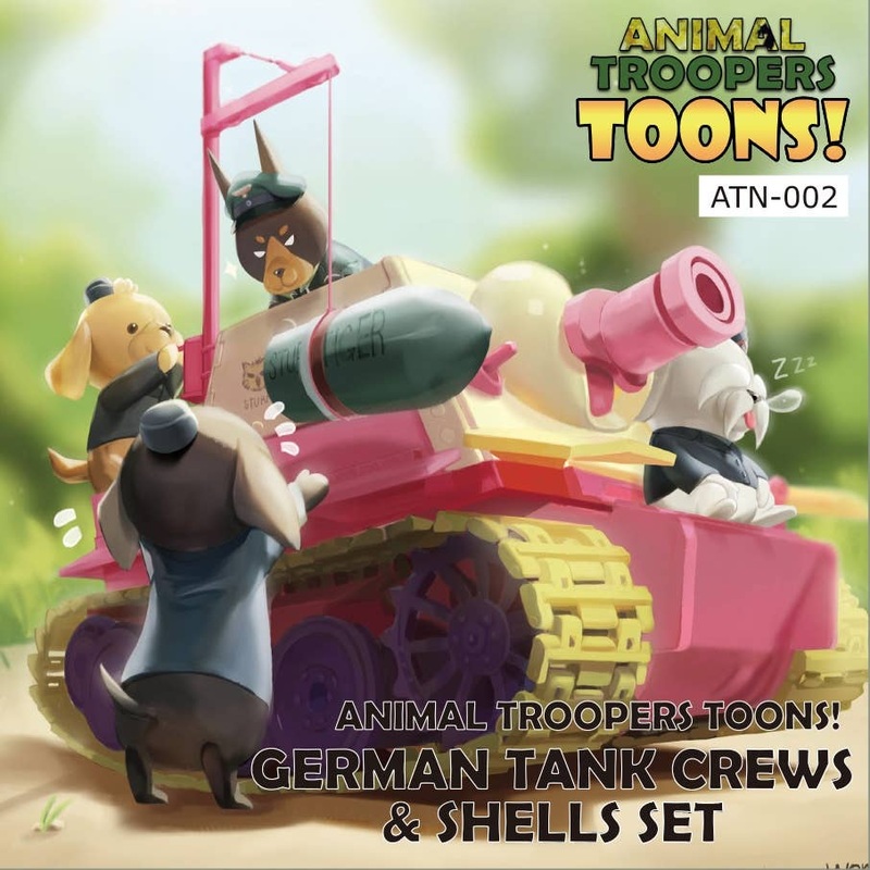 German Tank Dog Crews & Shells Set