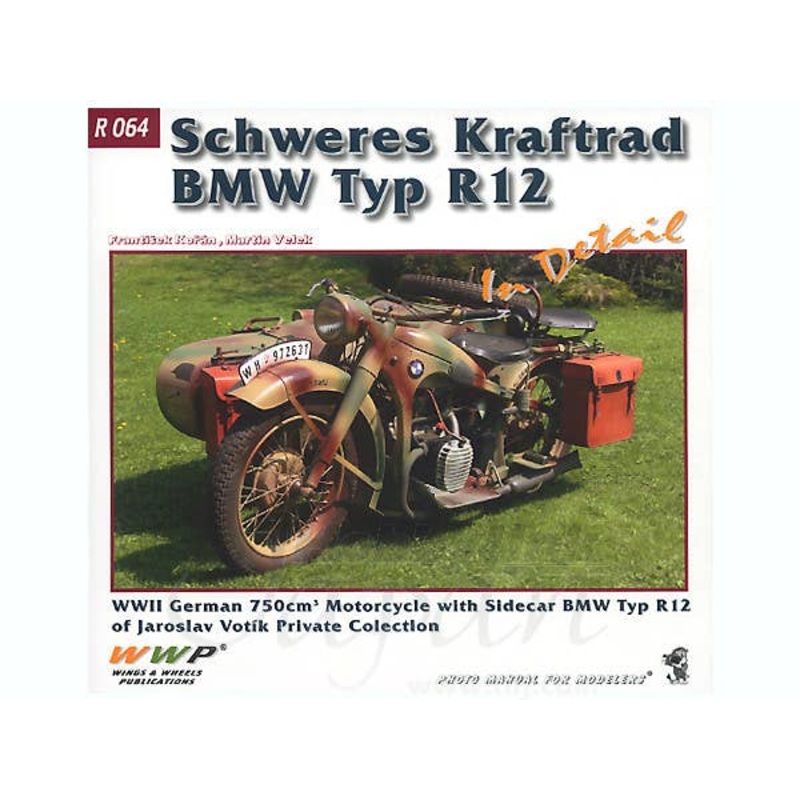 Schweres Kraftrad BMW Typ R12 in Detail