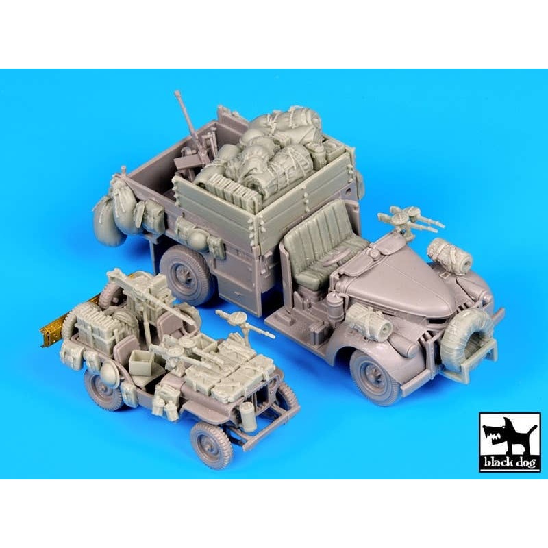 1/72 British SAS Jeep & Chevrolet North Africa 1942 Accessories Set
