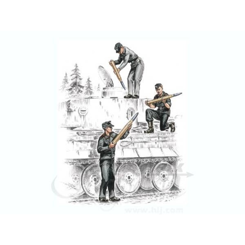 1/72 German armoured for Tiger I/3 figures/