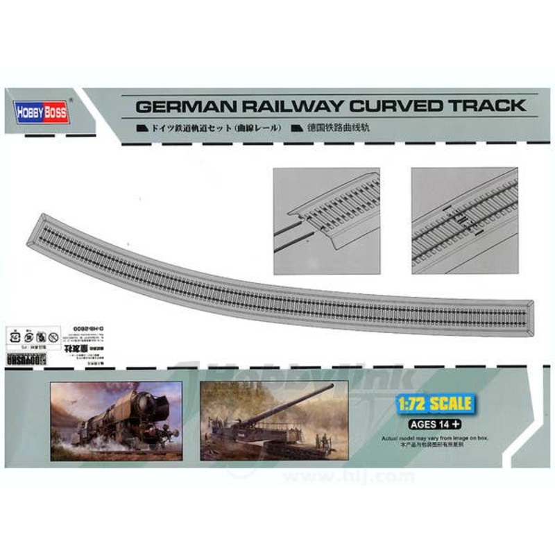 1/72 German Railway Curved Track
