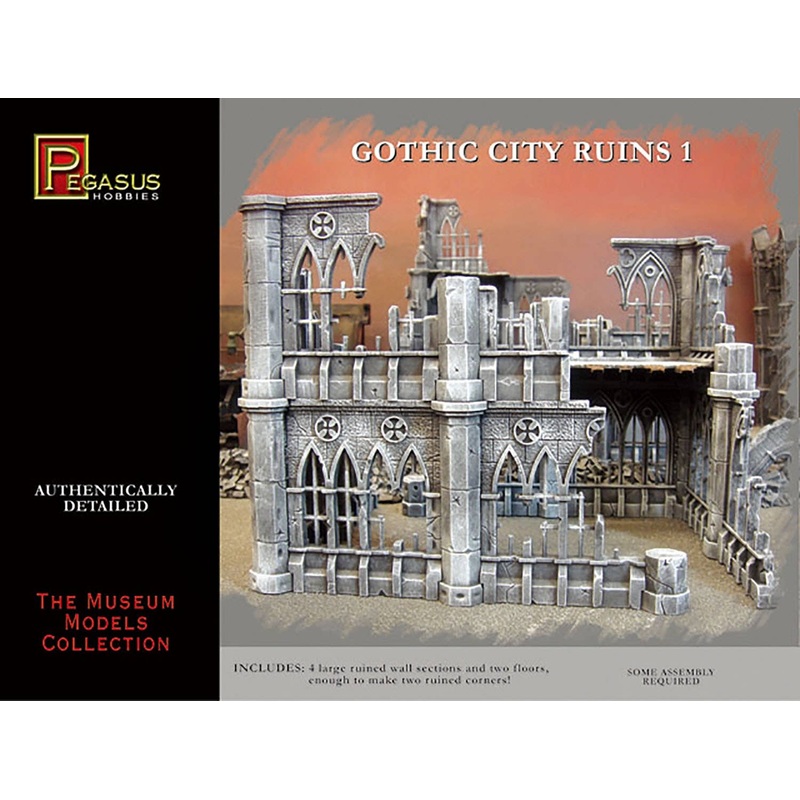 1/72 Gothic City Ruins 1 (28mm Scale)