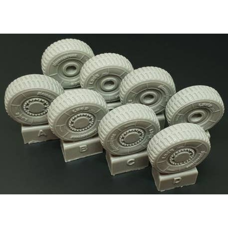 1/72 JGSDF Type 16 Wheels (for Aoshima)