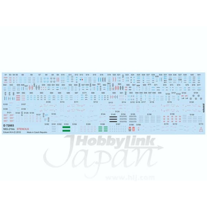 1/72 MiG-21BIS Stencils