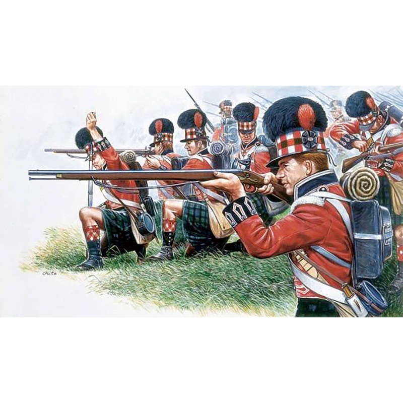 1/72 Napoleonic Wars Scottish Highlander Infantry (set of 50)