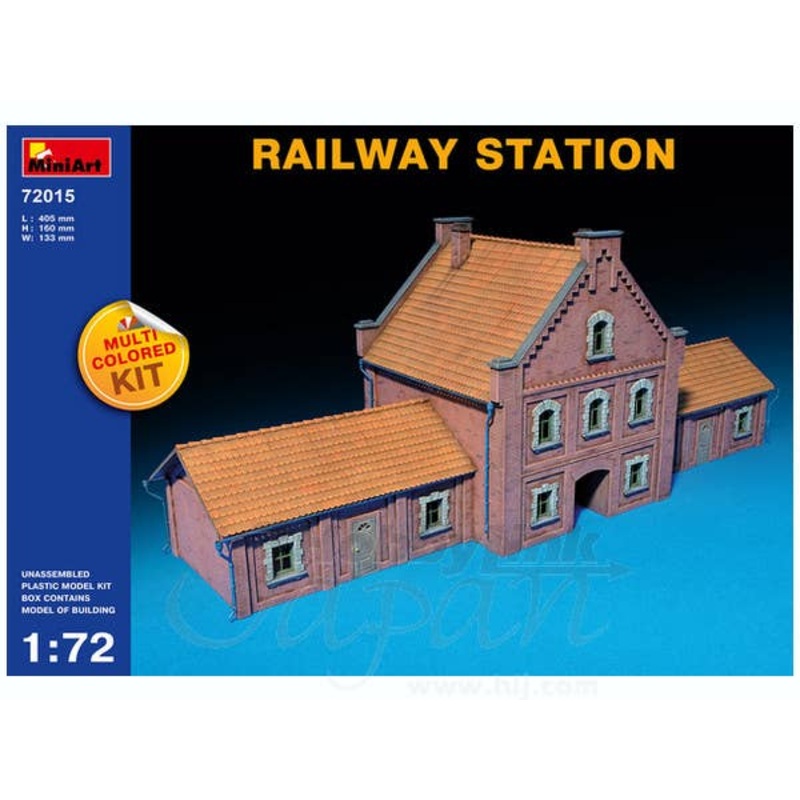 1/72 Railway Station (Multicolored Kit/6 Color)