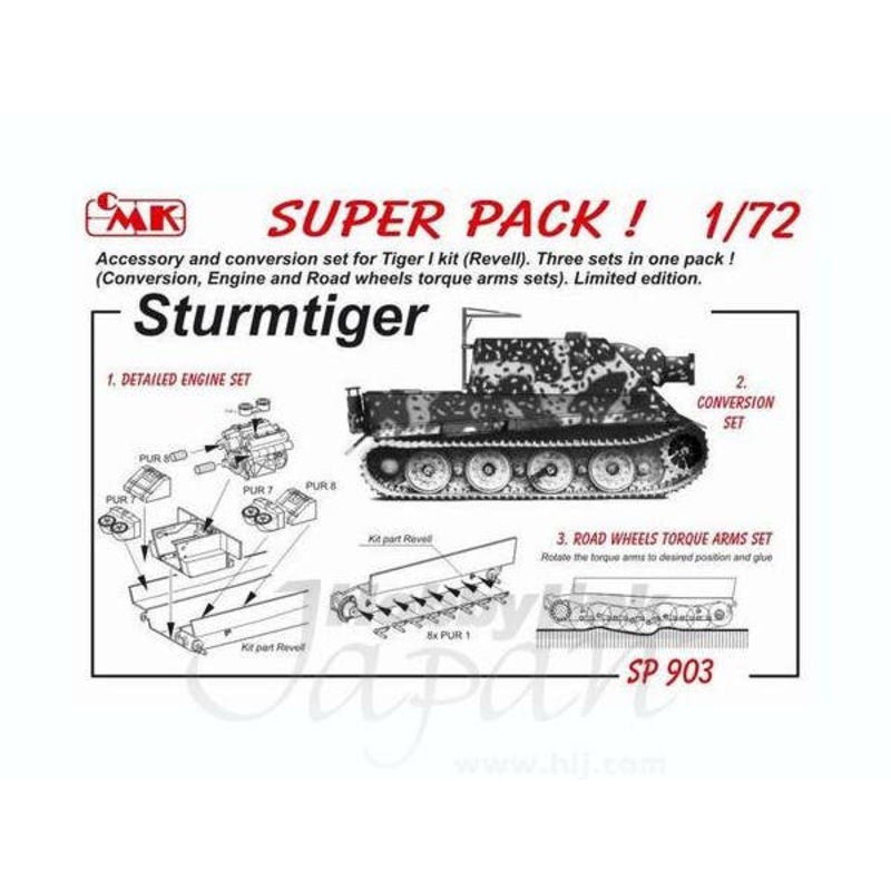 1/72 Super Pack Sturmtiger conversion for REV