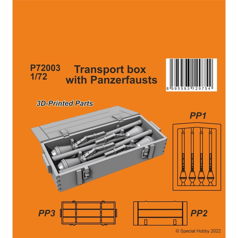 1/72 Transport box with Panzerfausts