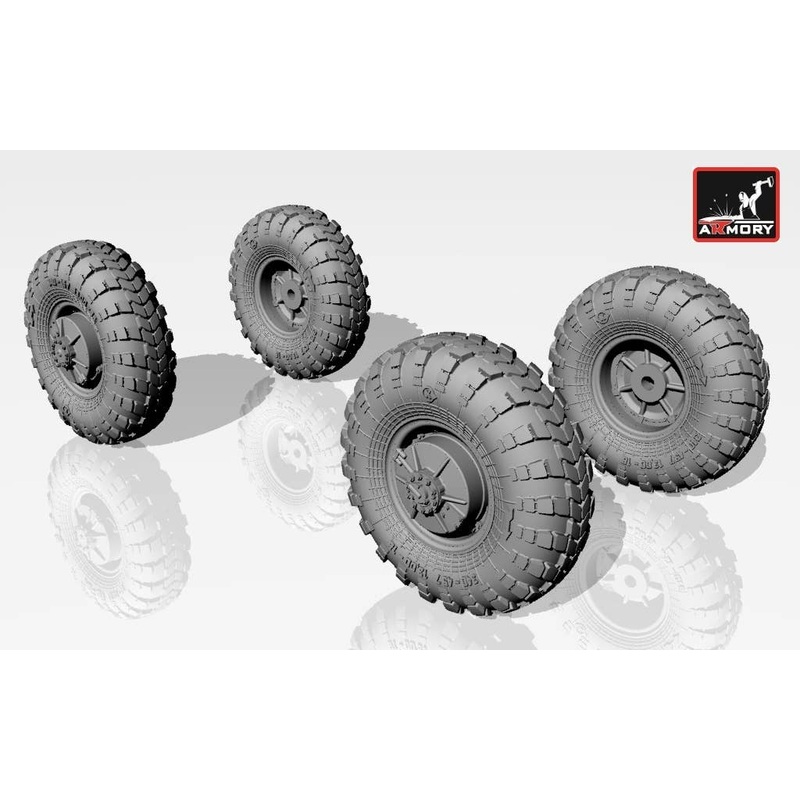 1/72 BRDM-2 Soviet Modern Scout CAR- main wheels (for universal)