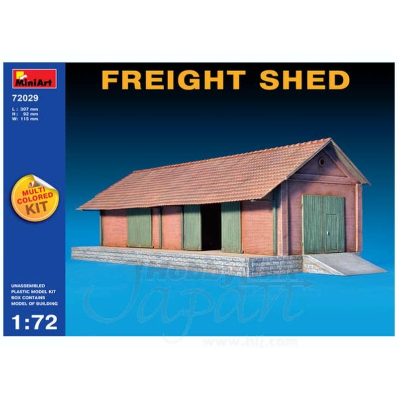 1/72 Freight Shed (Multicolored Kit/5 Color)