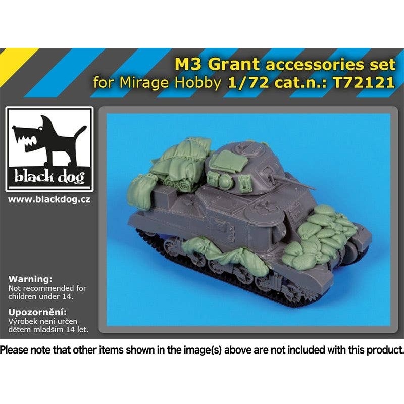 1/72 M3 Grant Medium Tank Accessory Set (for Mirage)