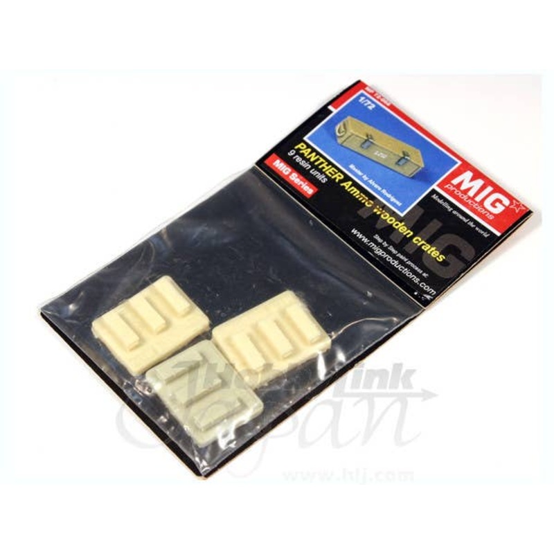 1/72 Panther Ammo Wooden Crates (9 units)