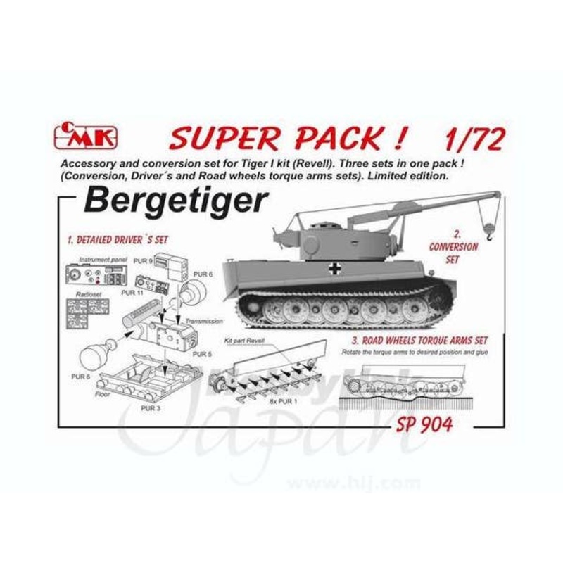 1/72 Super Pack Bergetiger conversion for REV