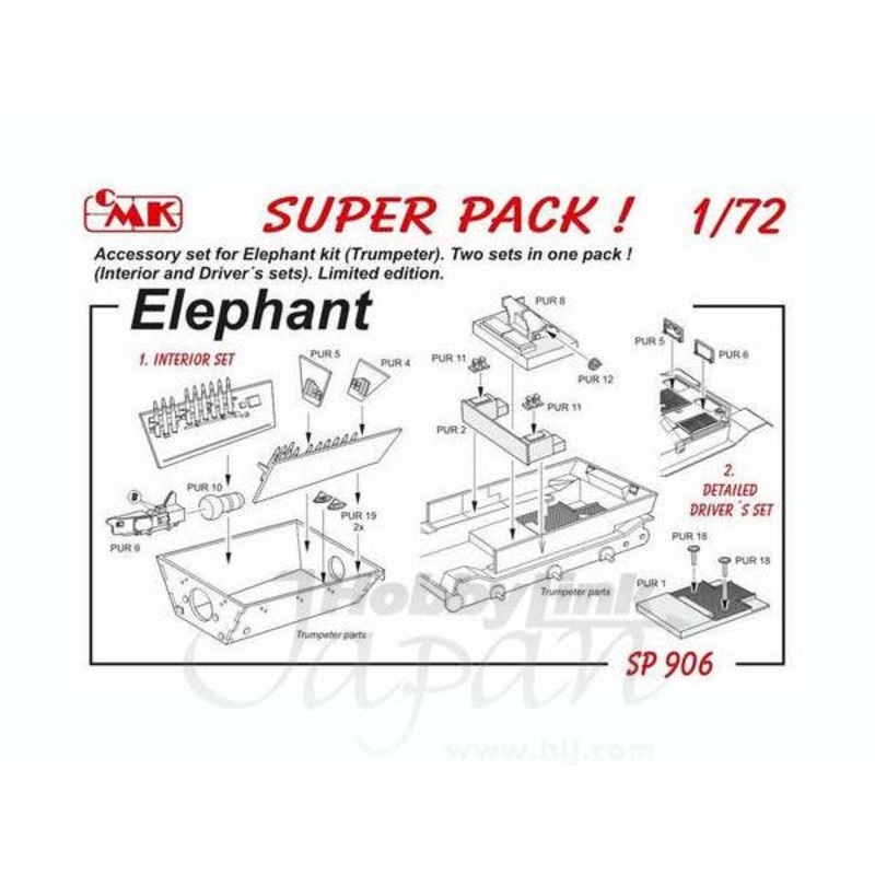 1/72 Super Pack Elephant for Trumpeter