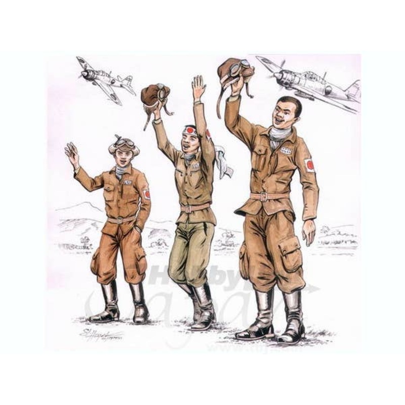 1/72 US Japanese kamikaze pilots