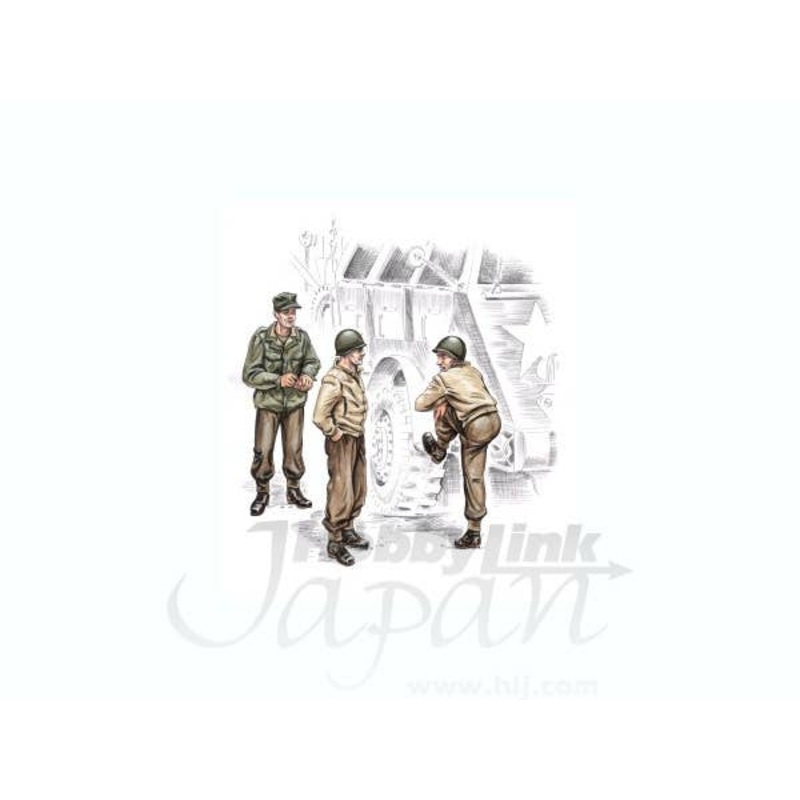 1/72 US truck crew WW II 3 fig