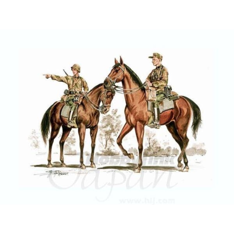 1/72 Wermacht mounted infantry set2 figures+2 kone