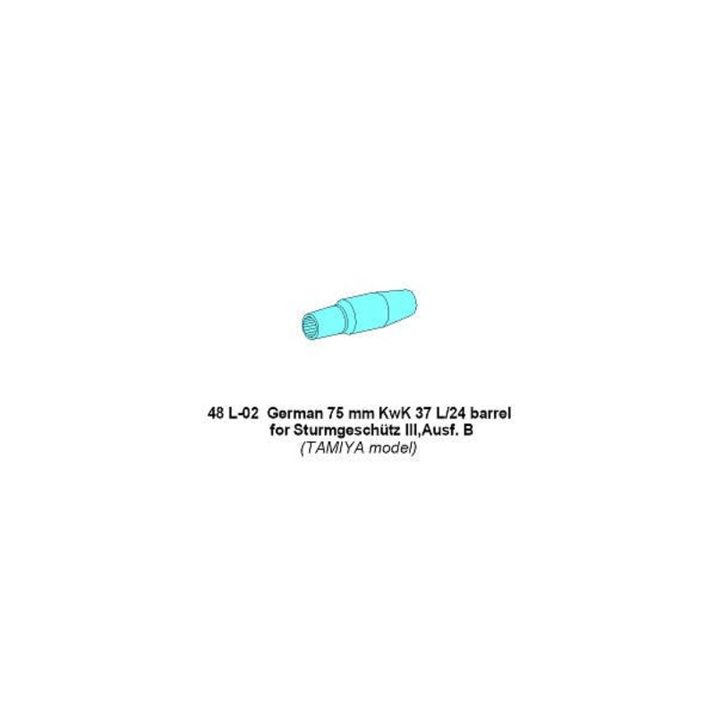 1/48 German 75mm Barrel for StuG III B