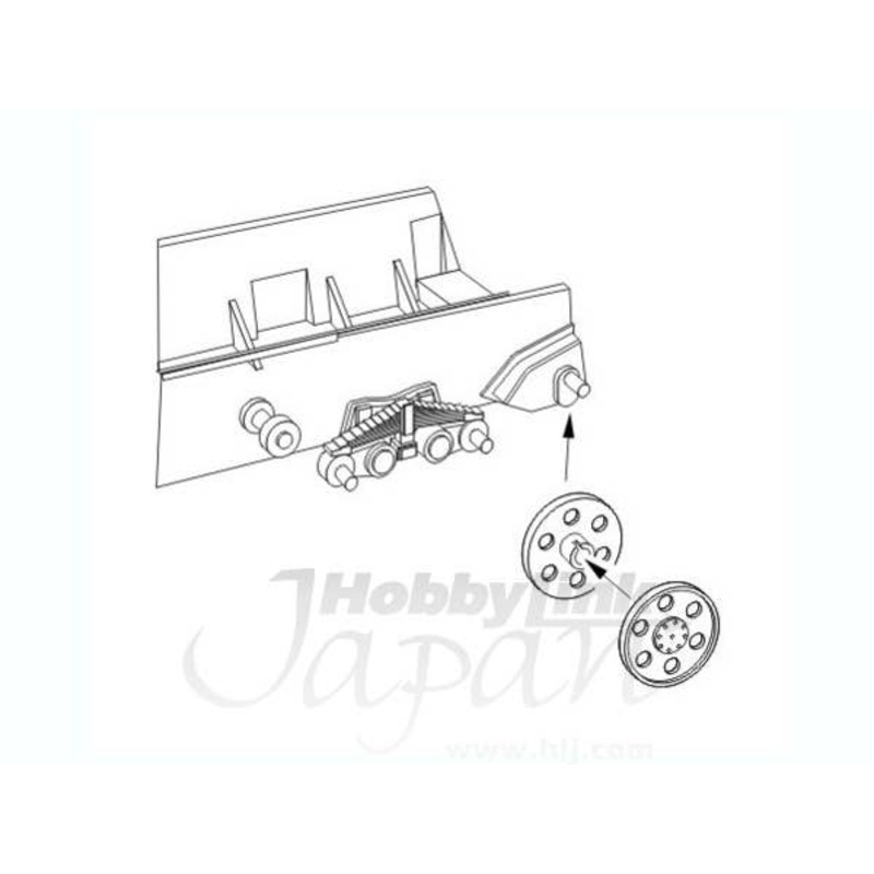 1/48 Jagdpanzer 38 Hetzer Idler wheels-6hools
