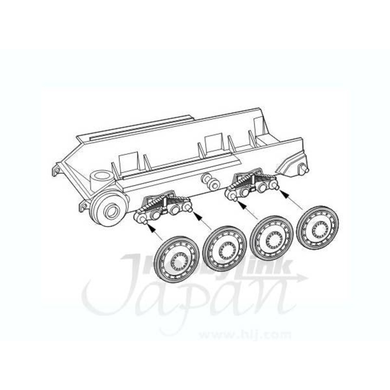 1/48 Jagdpanzer 38 Hetzer Road wheels