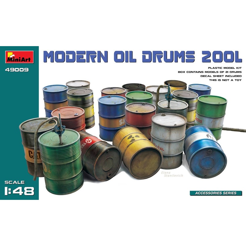 1/48 Modern Oil Drums 200L