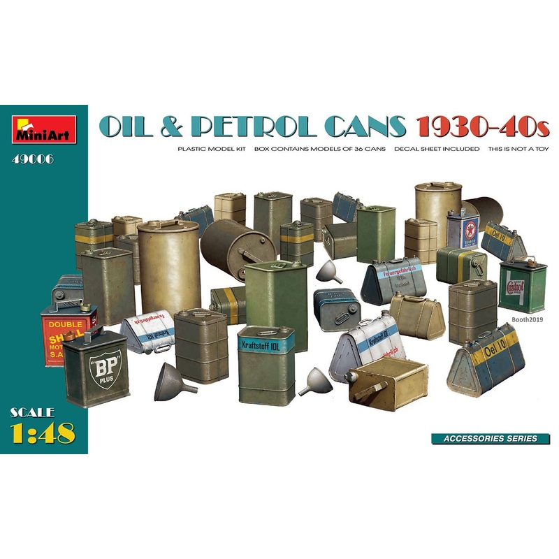 1/48 Oil & Petrol Cans 1930-40s