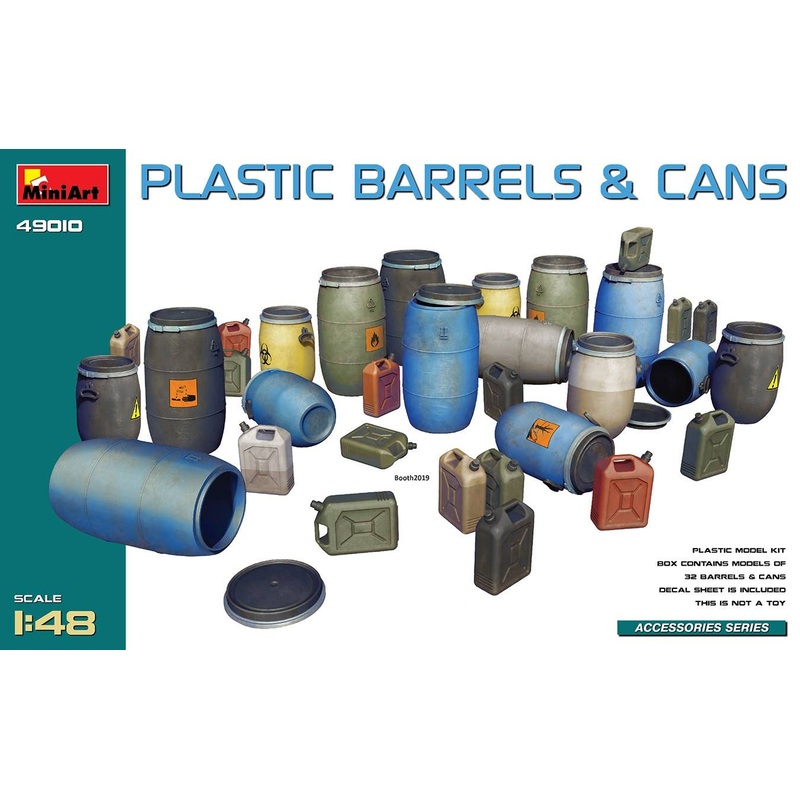 1/48 Plastic Barrels and Cans