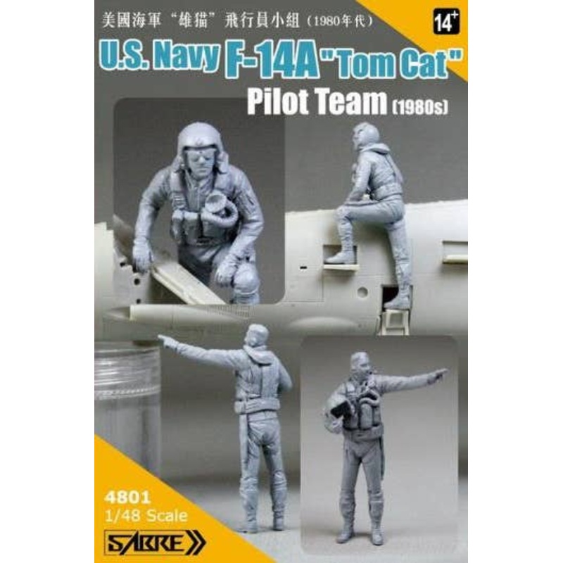 1/48 U.S.Navy F-14A Tomcat Pilot Team (1980s) Resin Kit