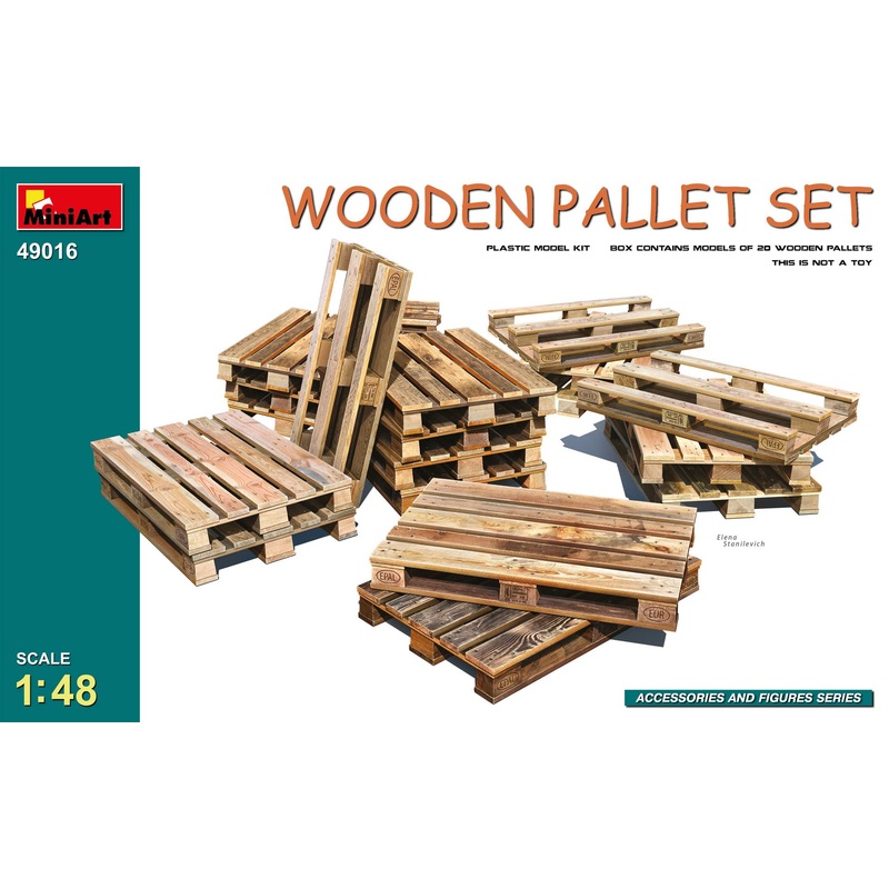 1/48 Wooden Pallet Set