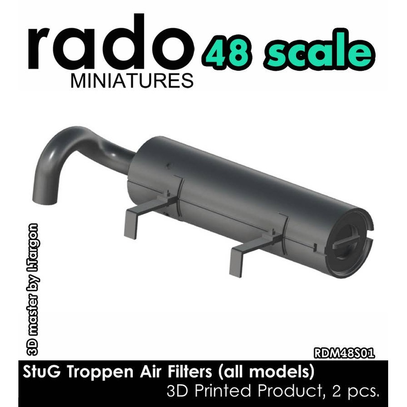 1/48 WWII German StuG III Tropical Air Filter (2 pcs)