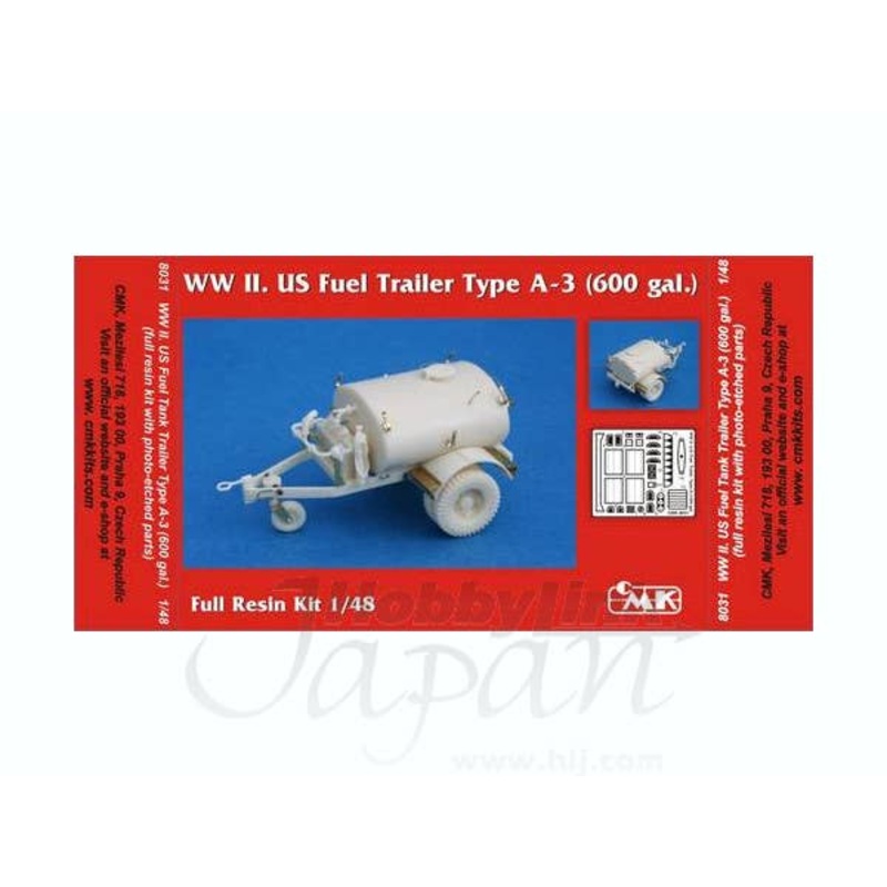 1/48 WWII US Fuel Trailer Type A-3 (600 gal.) Full Resin Kit