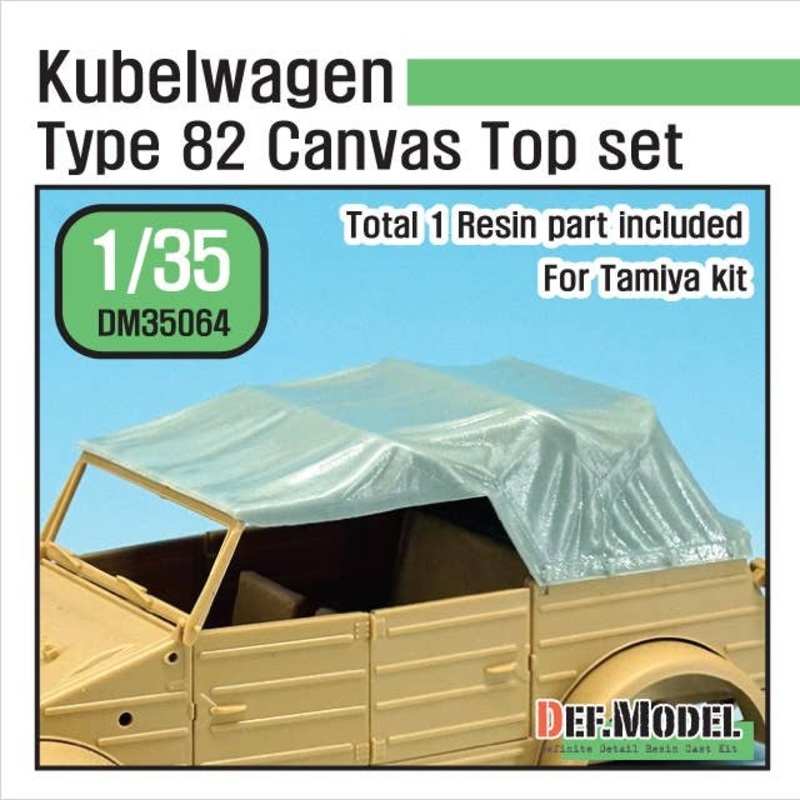 1/35 Kubellwagen Type 82 Canvas top for Tamiya