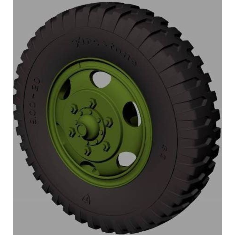 1/35 M35 & M109 Trucks Road Wheels (Firestone)
