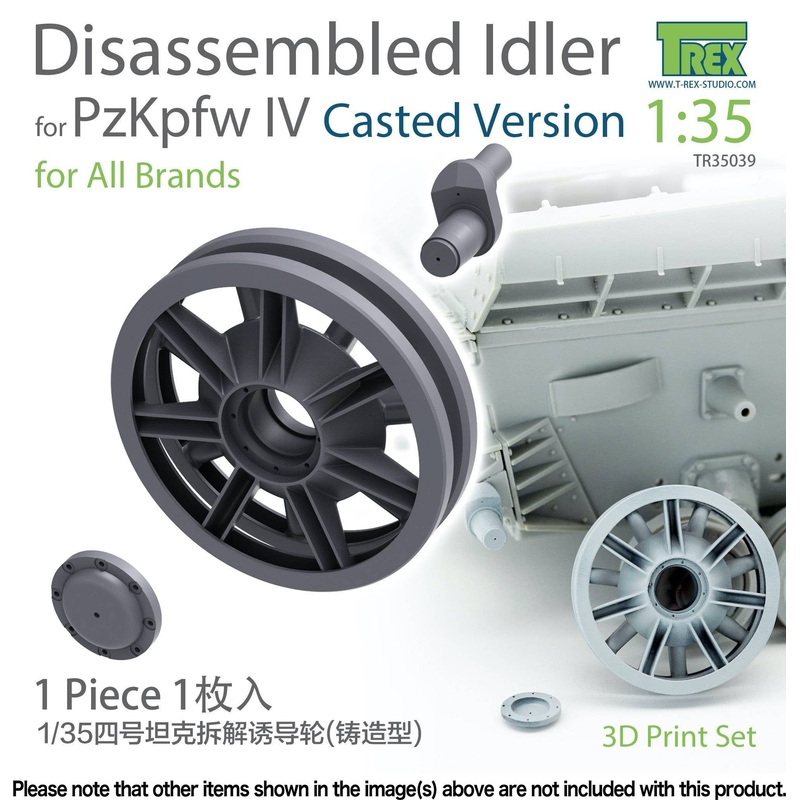 1/35 Panzer IV Guidance Wheel Maintenance Disassembled Idler Casted Version