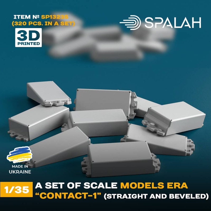 1/35 Set of scale models ERA Contact-1 straight and beveled, (320 pcs)